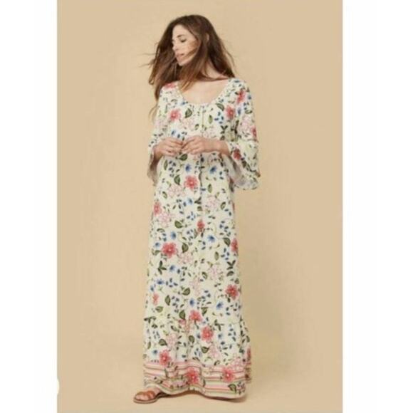 NWT CHRISTY DAWN Rowe Maxi Dress Cream Floral Size XS/S - Picture 10 of 10